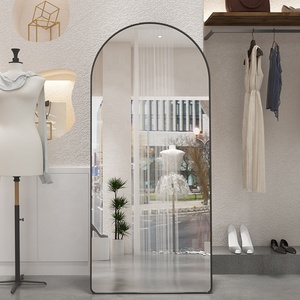 Classic Contemporary <strong>Silver</strong> Aluminum Alloy <strong>Frame</strong> Floor Standing Decorative Full Length <strong>Mirror</strong> for Dressing Handmade Large - Product Image 6