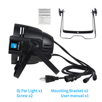 Dipper besar kontrol DMX kaleng Par diaktifkan suara 4x40w lampu COB putih hangat putih dingin 4-Eye