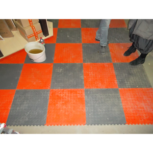 Gạch PVC vô hình đan cài Studded/Vỏ cam sàn nhà để xe - Product Image 3