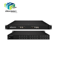 (MSM623) Système numérique 8 canaux HD MI et FTA Tuners DVB-S/S2 DVB-C ISDB-T à 4 RF DVB-T DVB-C ISDB-T Qam Transmodulateur