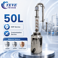 Towin - Alambique de Destilación de Ginebra de Alto Rendimiento de 50L, Equipo de Destilación de Vodka, Máquina de Destilación de Alcohol