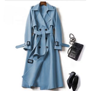 Nouvelle Trench-Coat Mi-Longue Femme Style Coréen Populaire, Coupe Ample, Printemps Automne - Product Image 4