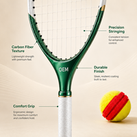 Ensemble complet de raquettes de badminton TYPTI en carbone léger à prix de gros avec balles en mousse, poignée en bois, filet en nylon et emballage personnalisé pour les revendeurs