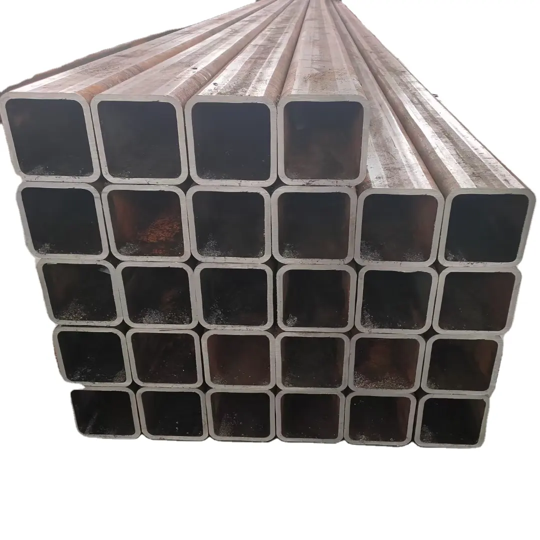 ASTM A500 Grade B/C Carbon Steel EMT Pipe Hot Rolled Black Rectangular ERW Pipe 6m/12m Length API GS JIS Certified Punching Oil