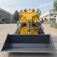 Mini-chargeuse compacte hydraulique à direction par déplacement latéral, modèle le plus vendu, avec accessoires