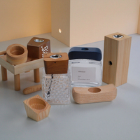 Bouchon couronne de diffuseur de roseau de couleur personnalisée écologique couvercles de bouteille en bois d'aromathérapie naturelle