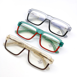 Taizhou RD-XHP03 Vintage rayé pleine jante Durable PC lunettes optiques carré femmes lunettes cadre pour la lecture en Stock - Product Image 2