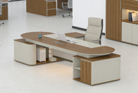 Scrivania Direzionale Aston |   Scrivania Direzionale Moderna in Legno per Ufficio Domestico e Appartamento