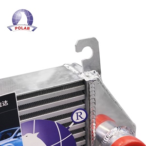 87211 <span class=keywords><strong>intercooler</strong></span> phổ quát cho Nissan E25 tất cả các nhôm với đánh bóng Argon hàn hồ quang phí làm mát không khí - Product Image 4