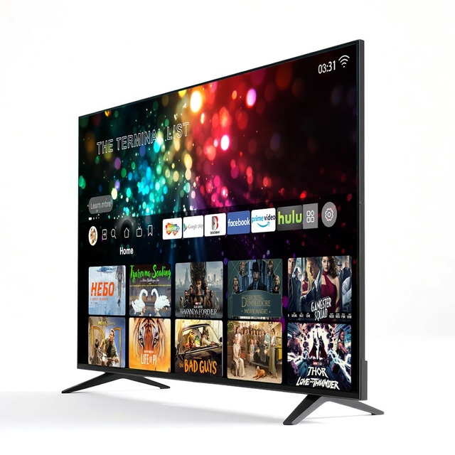 Factory Original 4K Mini LED TV Android Frameless Television 24 32 43 55 65 75 Inch HD Smart Tv for Hotels