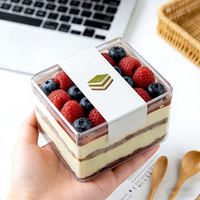Boîte à gâteau transparente et compartimentée, bien scellée pour une conservation optimale