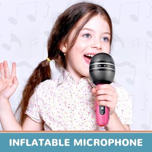 Mart đồ chơi cho trẻ em 24cm 35cm đầy màu sắc Inflatable <span class=keywords><strong>Microphone</strong></span> thổi lên Masquerade bên âm nhạc nhạc cụ âm nhạc - Product Image 3