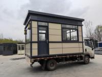 Borne de sécurité préfabriquée en conteneur, bureau en structure légère en acier, étanche, résistante au vent, moderne, écologique, à faible coût, de fabrication chinoise