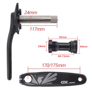 HASSNS 30-42T 170/175mm 1 Corona, Juego de Bielas Integrado para Bicicleta de Montaña, Bielas MTB, Brazos de Biela, 7-12 Velocidades - Product Image 2