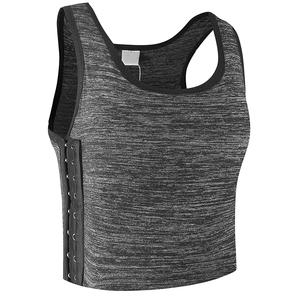 New Design 100% Spandex / Cotton Women <strong>Tomboy</strong> Plus Size Breathable Sustainable Elastic Band Colors Lesbian Chest Binder - Product Image 2