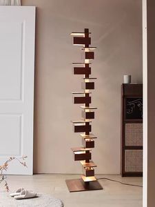 La villa <span class=keywords><strong>lampadaire</strong></span> style japonais <span class=keywords><strong>architecte</strong></span> modèle chambre salon villa art décoration noyer - Product Image 5