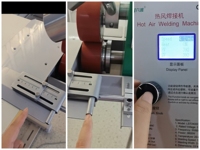 Machine de raccordement de qualité supérieure, directement de l'usine, idéale pour les tissus d'impression de panneaux publicitaires, les rideaux d'ombrage en PE et le raccordement de structures membranaires.