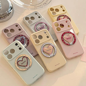 Custodia per <span class=keywords><strong>iPhone</strong></span> 17/Air/Pro/Max/16/PLUS/15/14/13/12/11, Stile Carino con <span class=keywords><strong>Cuore</strong></span>, Supporto Magnetico, Antiurto in TPU - Product Image 5