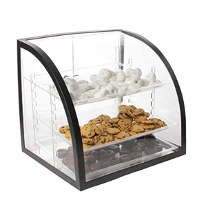 3 Khay Acrylic Countertop Bánh Hiển Thị Trường Hợp Với Khung Kim Loại Cho <span class=keywords><strong>Deli</strong></span> Bánh Cửa Hàng - Product Image 5