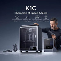 Imprimante 3D de bureau compacte K1C - Support PLA automatique, connectivité USB/WiFi, haute résolution, nouvelle garantie d'un an, vitesse d'impression de 600 mm/s