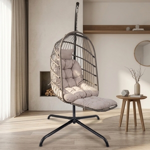 <span class=keywords><strong>Fauteuil</strong></span> <span class=keywords><strong>suspendu</strong></span> pliable personnalisé <span class=keywords><strong>avec</strong></span> <span class=keywords><strong>repose</strong></span>-<span class=keywords><strong>pieds</strong></span>, chaise suspendue réglable <span class=keywords><strong>avec</strong></span> support, résistant aux intempéries, mobilier de salon de jardin - Product Image 1