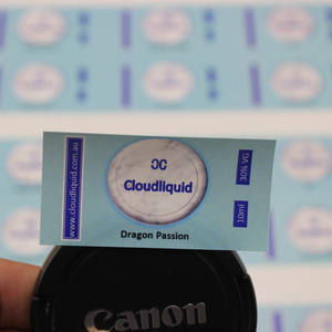 Pegatina personalizada de vinilo blanco, rollo de aceite comestible impreso a presión, pegatinas de agua - Product Image 5