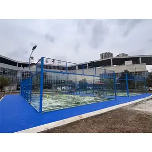 Standard WPT Super Panoramic Padel Tennis Court Supplier Outdoor Indoor Panoramic Padel Court Manufacturer Padel Tennis Court