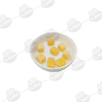 Groothandel Mango Gummy Candy Suikercoating Mango smaak Gummy Cube Display Box Halal Zoete Zachte Snoepjes