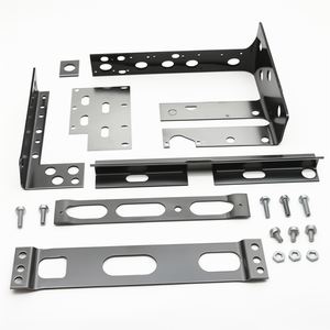 Service de fabrication sur mesure de tôles métalliques de précision : découpe laser, pliage, estampage, pièces métalliques revêtues de poudre noire, kit d'assemblage métallique - Product Image 1