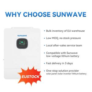 Inverter udara hibrida dinding 6000W, Inverter AC terpisah 120V/240VAC frekuensi rendah 24V fase sinus murni - Product Image 2