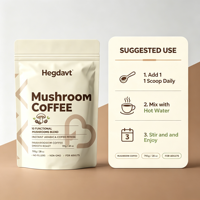 OEM Private Label 10 in 1 Lion Mane Mushroom Blend Instant Powder Superfood Mushroom Coffee in Portable Sachets