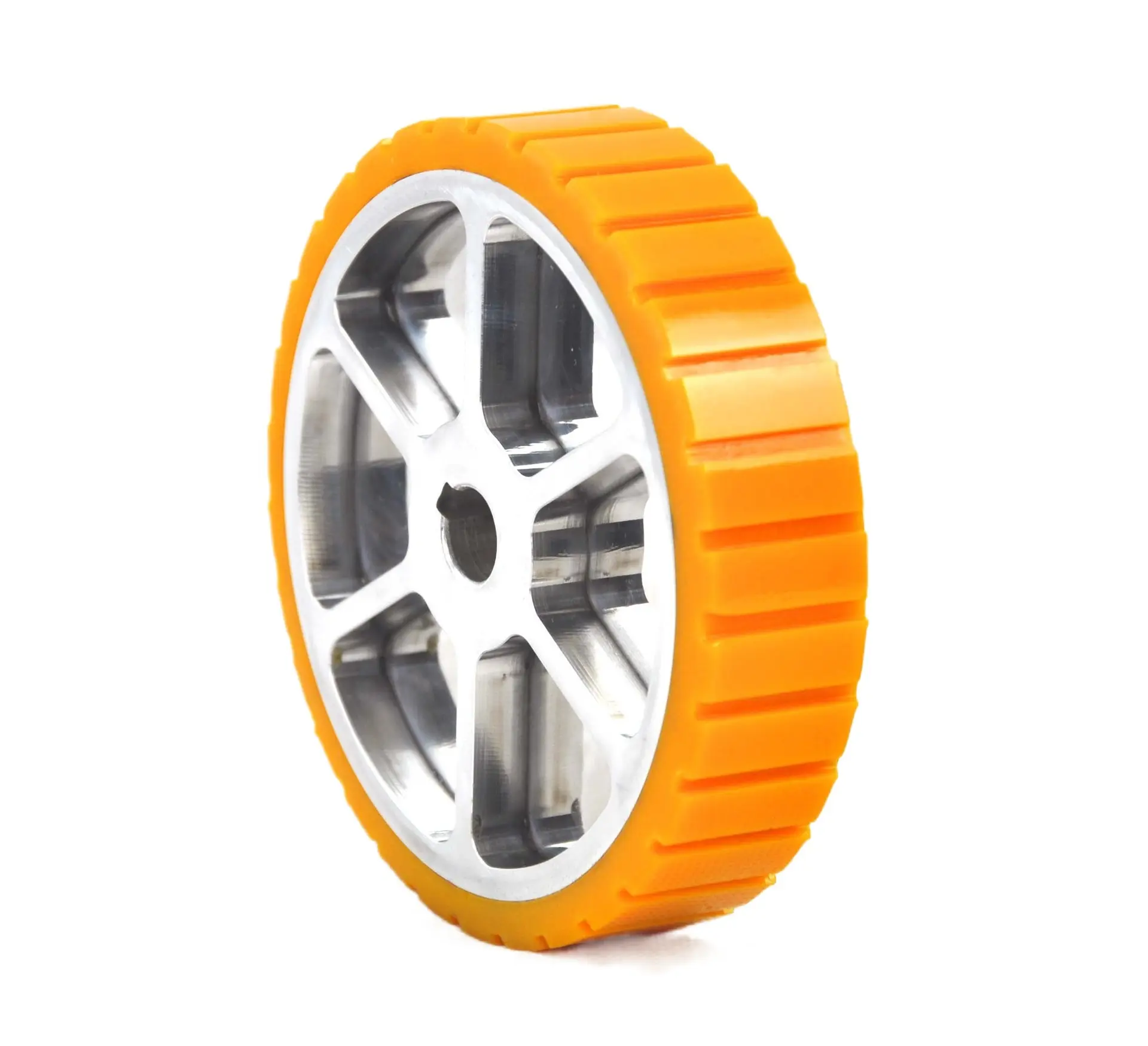 Source factory products 125X30mm Aluminum core polyurethane AGV Driving wheel