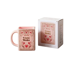 Cross-Border Bestseller MADOU Bookworm's <b>Mug</b>-Novel-Tea Bone China Ceramic Cup Letter Print European Style Design Festival - Product Image 1