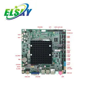 ELSKY低価格ファンレス組み込みatxマザーボードM415Fクアッドコア2.0GHzJ4125 6C DDR4 GPIOSIMカードLVDSRS232 COM