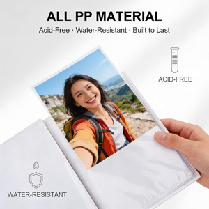Soft Cover PP High Quality Durable Waterproof Eco-Friendly LEADER Brand <strong>Photo</strong> <strong>Album</strong> 18 Pages Holds 36 <strong>4x6</strong> <strong>Photos</strong> Custom Logo - Product Image 1