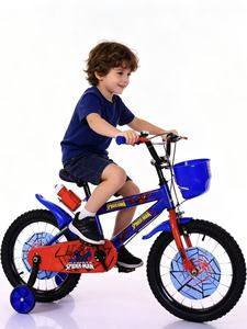Nouvelle <span class=keywords><strong>trottinette</strong></span> pour enfants de 12 pouces de la série <span class=keywords><strong>Spiderman</strong></span> avec frein à câble, vitesse unique, fourche en acier, roues d'apprentissage et suspension de fourche - Product Image 4