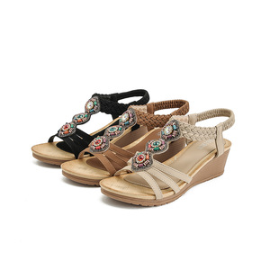 Tendance mode printemps-été, sandales à bout ouvert pour femmes avec design à lanières en cuir véritable, durables et polyvalentes - Product Image 4