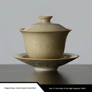 Gốm hiện đại thân thiện với môi sứ <span class=keywords><strong>Kung</strong></span> <span class=keywords><strong>Fu</strong></span> Tea Set chiêng cup loạt duy nhất gaiwan Cà Phê Trà nhà - Product Image 6