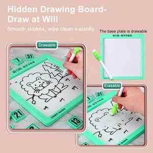 Juguete Educativo de Matemáticas Magnético Personalizado OEM Huarong Road, Juguete Deslizante de Números de Plástico para Niños - Product Image 5