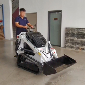 FREE SHIPPING Household Garden New Small Mini Crawler Track Skid Steer With Fork High Quality Ce Epa Euro5 Gas Mini Skid Steer L - Product Image 1