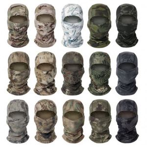 Balaclava multi-pièces personnalisée, logo personnalisé, couleur unie, tricotée, masques de ski camouflage pour le cyclisme, l'été, les activités de plein air, couvre-chef tactique camouflage - Product Image 4