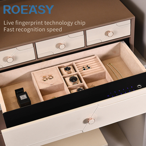 Roeasy thông minh ngăn kéo vân tay mật khẩu chìa khóa 3 cách để mở sang trọng thiết kế nhà ẩn ngăn kéo điện tử an toàn hộp - Product Image 5