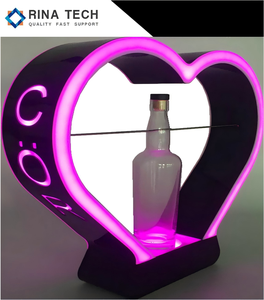 Mostrador de acrílico comercial de lujo, soporte de exhibición de tienda de botellas de Perfume con luz Led para marca de Perfume, mayorista minorista de Rina Tech - Product Image 1