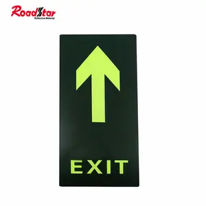 Waterproof Emergency Exit Sign Photoluminescent Exit Sign Luminous Exit Sign For Floor