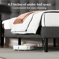 Canapé-lit convertible moderne et élégant en bois de chêne, revêtement en velours, pliable, durable, support à lattes stable en métal
