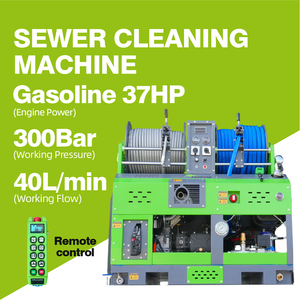 LICHIMA Machine <span class=keywords><strong>de</strong></span> Nettoyage <span class=keywords><strong>de</strong></span> Canalisations Haute Pression à <span class=keywords><strong>Moteur</strong></span> Essence Deux Cylindres Montée sur Voiture avec Télécommandes - Product Image 3