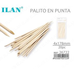 Ilan Palito En Punta 4x178mm Naturale 20pz - Product Image 1
