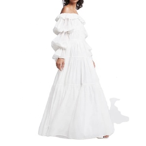 Abiti Lunghi da Donna con Spalle Scoperte all'Ingrosso, Eleganti Vestiti Casual Personalizzati - Product Image 2