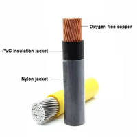 Fil THHN gainé de nylon en gros 4/12/10/8/6/4/2/0 AWG, câble THHN à âme en cuivre gainé de nylon