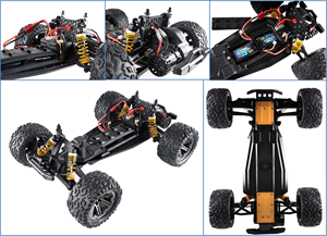 45 Km/H RC Xe <span class=keywords><strong>1</strong></span>/8 Quy Mô Lốp Đá Bánh Xích Xe Tải Sở Thích Cấp Tốc Độ Cao Xe RC Xe - Product Image 4